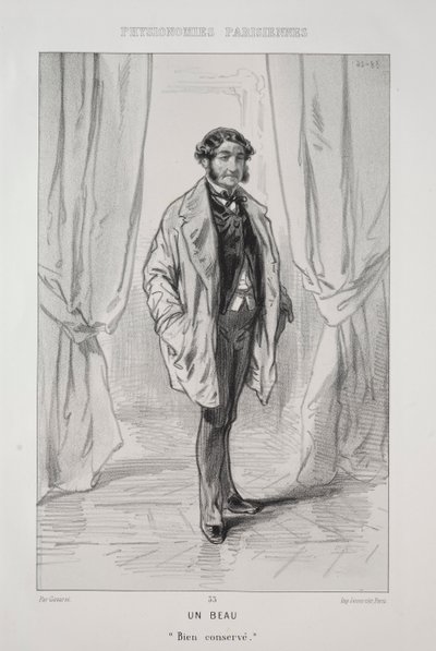 A Handsome Man by Paul Gavarni