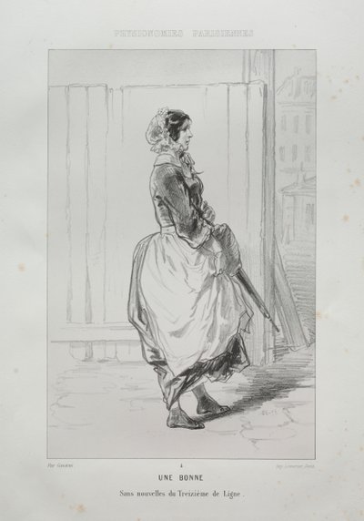 A Maid by Paul Gavarni