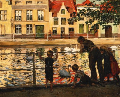 Feeding the Swans by Paul Graf