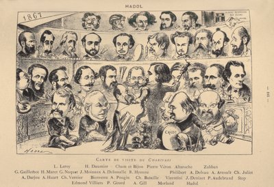Carte de visite of Charivari, 1867 by Paul Hadol