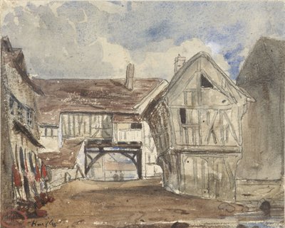 View of Honfleur by Paul Huet