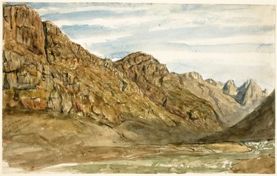 Rock Cliffs along the Romanche by Paul Huet