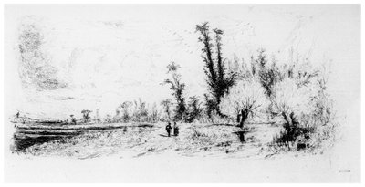 Saulaie des Environs de Paris by Paul Huet