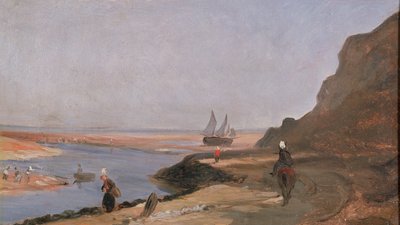 The Estuary at Trouville, 1864 by Paul Huet