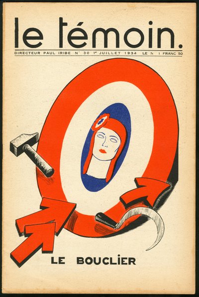 The Temoin, Satirical in Colours by Paul Iribe