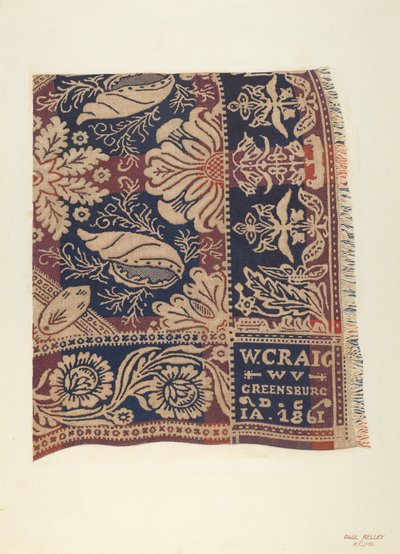 Jacquard Coverlet by Paul Kelly