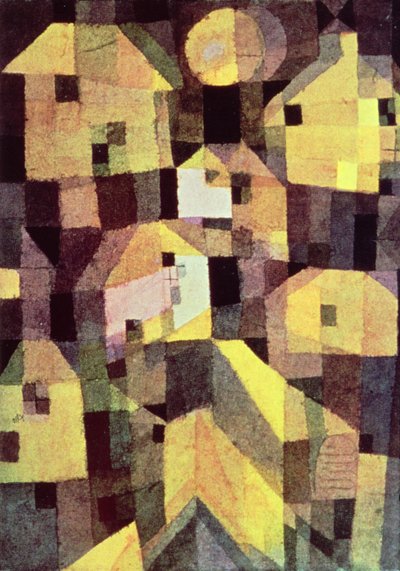Abstract Composition of Houses by Paul Klee
