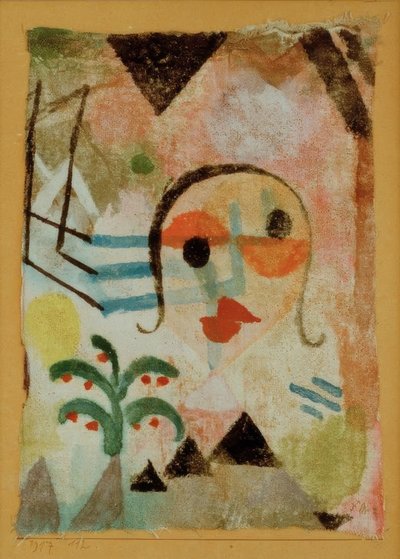 Portrait of a Redhead by Paul Klee