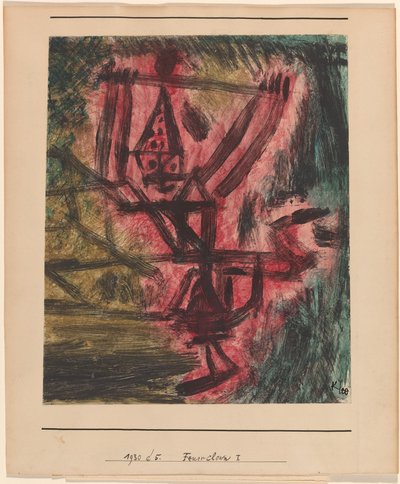 Fire Clown I by Paul Klee