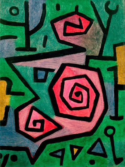 Heroic Roses by Paul Klee