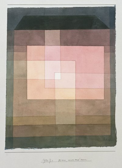 House, outside and inside by Paul Klee