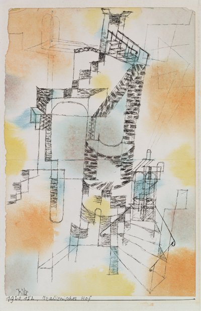 Italian Courtyard by Paul Klee
