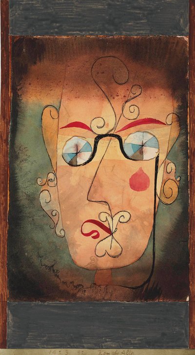 Comic old woman by Paul Klee