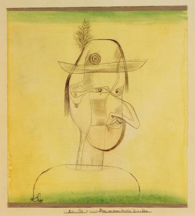 Comic Figure from a Bavarian Folk Play by Paul Klee