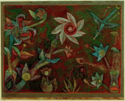 Cross and Spiral Blossoms by Paul Klee