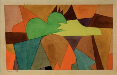 With the Brown Lace by Paul Klee