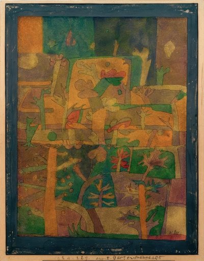 Oriental Garden Landscape by Paul Klee