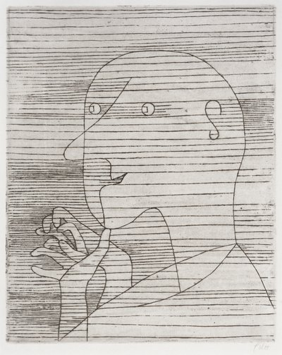 Rechnender Greis by Paul Klee
