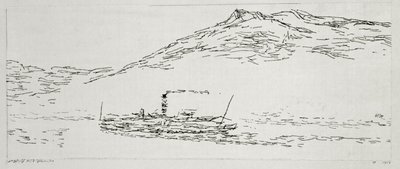 Steamboat on the Thuner Sea by Paul Klee