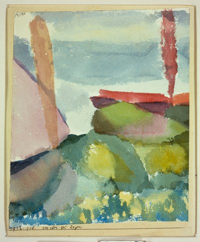 The Seaside in the Rain by Paul Klee