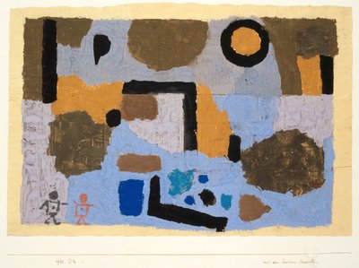 With the Two Lost Ones, 1938 by Paul Klee