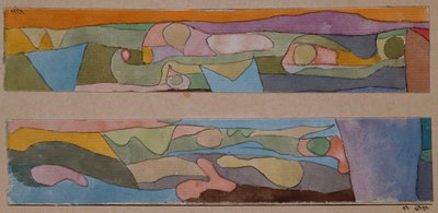 Two Small Watercolors by Paul Klee