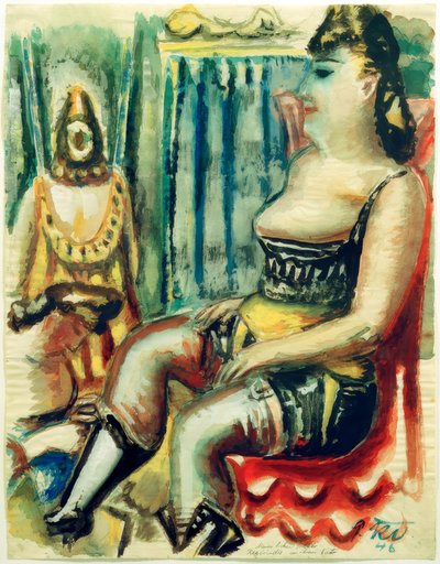 Woman with Yellow Garter by Paul Kleinschmidt
