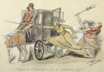 Departure of Empress Eugenie, September 4 by Paul Klenck