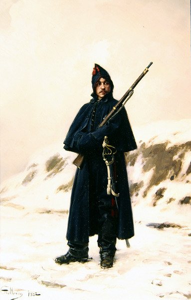 Soldier in the Snow by Paul Louis Narcisse Grolleron