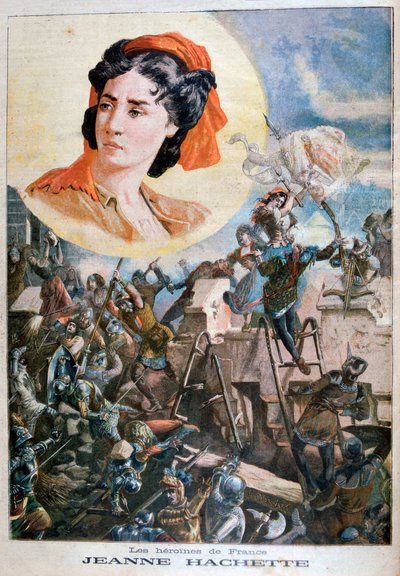 Jeanne Hachette, French heroine, 1894 by Paul Merwart