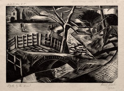Dyke by the Road by Paul Nash