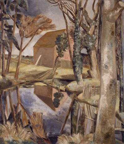 Oxenbridge Pond, 1927-28 by Paul Nash