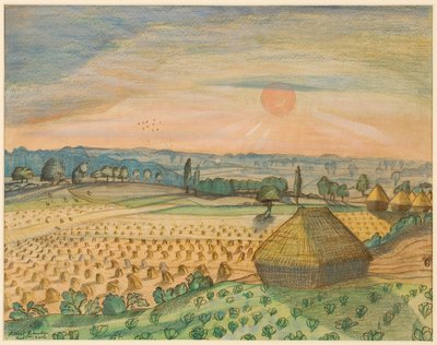 View from Wittenham Clumps by Paul Nash