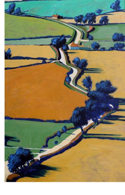 Country Lane Spring by Paul Powis