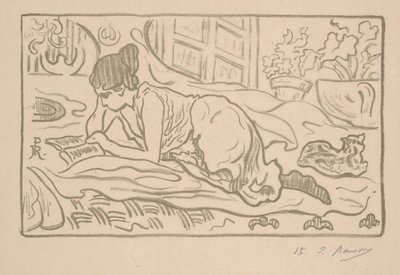 The Reclining Reader by Paul Elie Ranson