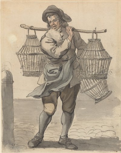 A Poultry Seller by Paul Sandby