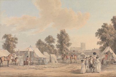 An Encampment in St. James Park by Paul Sandby