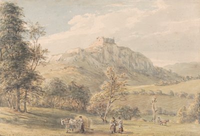 Carreg Cennen Castle by Paul Sandby