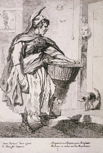 Mackerel Seller, Cries of London by Paul Sandby