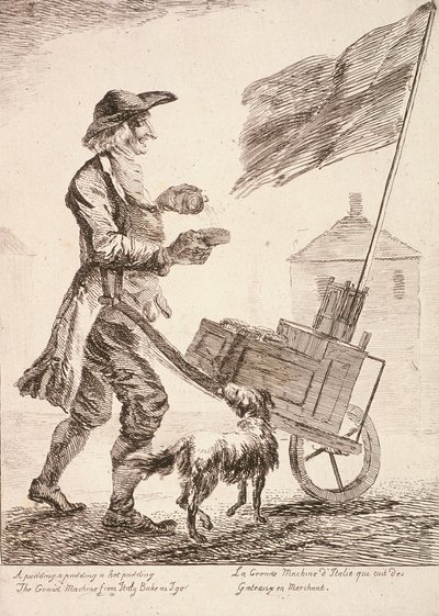 Pudding Seller, Cries of London by Paul Sandby