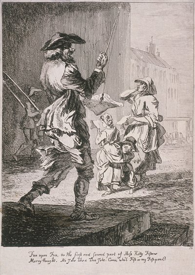 Street entertainers, Cries of London by Paul Sandby