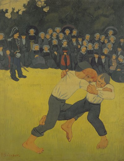 The Wrestling Bretons, c.1893 by Paul Sérusier