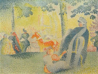 At the Champs-Elysées by Paul Signac
