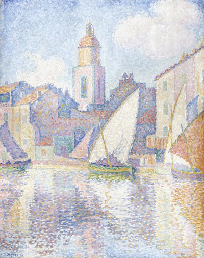 Bell Tower at Saint Tropez by Paul Signac