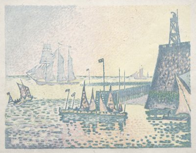 Evening, The Jetty at Vlissingen by Paul Signac