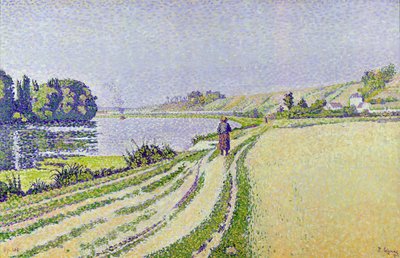 Herblay, La River by Paul Signac