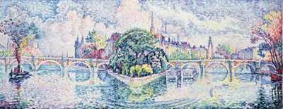 The Garden of Vert-Galant by Paul Signac