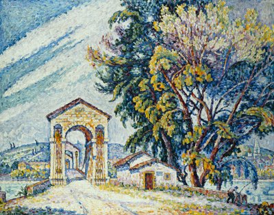 The Bridge at Bourg-Saint-Andeol, 1926 by Paul Signac