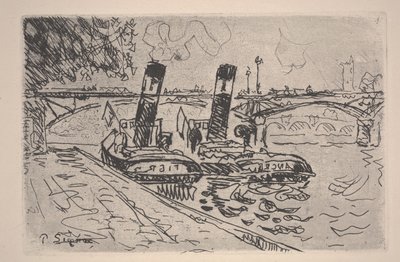 Le Pont des Arts by Paul Signac