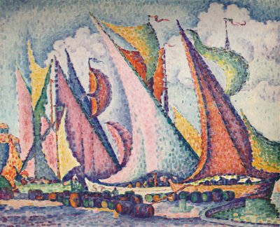 Mediterranean Sailing Boats by Paul Signac